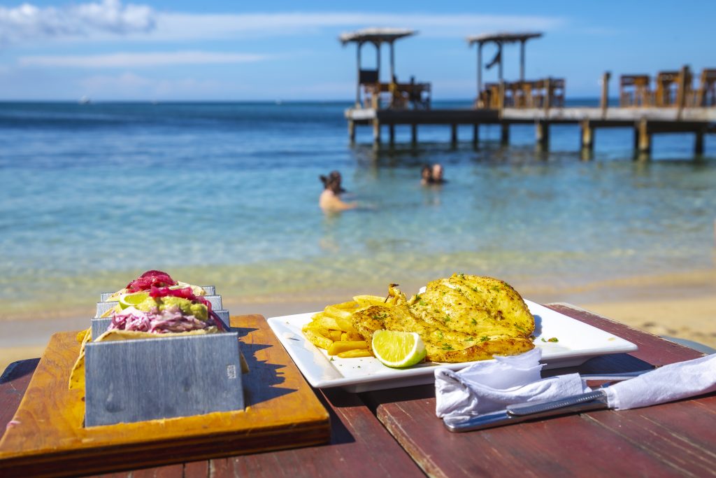 Dinner on a private island