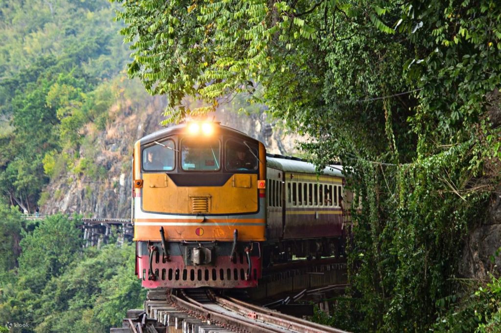 CEMETERY - MESEUM - THE BRIDGE OVER THE RIVER KWAI - TRAIN ALONG THE DEATH RAILAY - WATERFALL (SAI YOK NOI) - 4 Persons