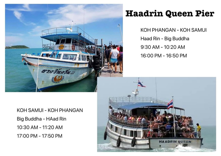 Samui to Phangan, Haadrin Queen Pier