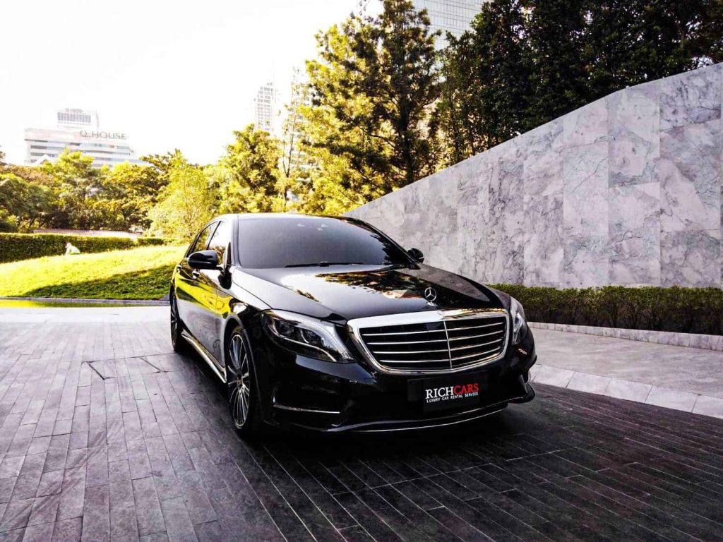 Starting at 19,000 Baht/1 Day

**Mercedes-Benz S-Class 2017: Unrivaled Luxury and Performance**

Experience the epitome of automotive excellence with the Mercedes-Benz S-Class 2017, a flagship car from Mercedes-Benz renowned for its quality, opulence, and cutting-edge technology. Introduced in 2017 and updated in 2018, the S-Class continues to set the standard in the luxury sedan segment.

*Key Features:*
- **Model Range:** The S-Class 2017 offers three models – S400, S500, and S600. The S400 is powered by a 3.0-liter V6 gasoline engine with a maximum output of 329 horsepower. The S500 features a 4.7-liter V8 engine, delivering a powerful 449 horsepower. The top-tier S600 boasts a 6.0-liter V12 engine with an impressive 520 horsepower.

- **Safety Innovations:** The S-Class 2017 comes equipped with a plethora of advanced safety features, including automatic braking, front collision warning, adaptive cruise control, electrically controlled steering wheel, sporty driving control, and parking assistance.

- **Global Acclaim:** Recognized by global media and users alike for its exceptional quality, luxurious design, and state-of-the-art technology, the S-Class 2017 was hailed as the best car in the world in 2017.

*Pros and Cons:*
*Pros:*
- Premium quality
- Luxurious design
- Cutting-edge technology
- Comprehensive safety systems
- Outstanding performance
- Comfortable interior
- Fuel efficiency

*Cons:*
- High price
- Limited cargo space
- Relatively narrow rear seating

The Mercedes-Benz S-Class 2017 stands out as a remarkable luxury car, offering exceptional value for its price, impressive performance, fuel efficiency, and advanced technology. Ideal for those seeking a premium driving experience.