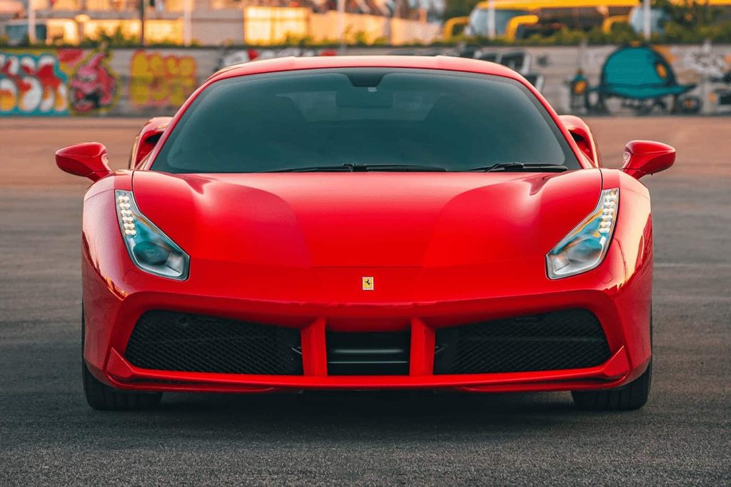 Starting at 129,000 Baht/1 Day

Engine:

 	The 2021 Ferrari 488 GTB is powered by a 3.9-liter twin-turbocharged V8 engine.

Power Output:

 	The engine produces approximately 660 horsepower and 561 lb-ft of torque.

Transmission:

 	It comes with a 7-speed dual-clutch automatic transmission (F1 DCT).

Performance:

 	0 to 60 mph (0 to 100 km/h) acceleration in approximately 3.0 seconds.
 	Top speed of around 205 mph (330 km/h).

Handling:

 	The 488 GTB features advanced aerodynamics, including an active rear spoiler and underbody vortex generators, to enhance downforce and stability at high speeds.

Suspension:

 	The car typically comes with a double-wishbone front suspension and a multi-link rear suspension, providing excellent handling characteristics.

Brakes:

 	Carbon-ceramic brakes are standard, offering exceptional stopping power and fade resistance.

Interior:

 	The interior is typically luxurious and driver-focused, featuring high-quality materials, leather upholstery, and carbon fiber accents.
 	The infotainment system includes a touchscreen display and various connectivity options.

Customization:

 	Ferrari offers extensive customization options for buyers to personalize their 488 GTB, including various paint colors, interior trims, and carbon fiber upgrades.

Safety and Driver-Assistance Features:

 	While Ferrari's primary focus is on performance, the 488 GTB often includes basic safety features such as airbags, traction control, and stability control.